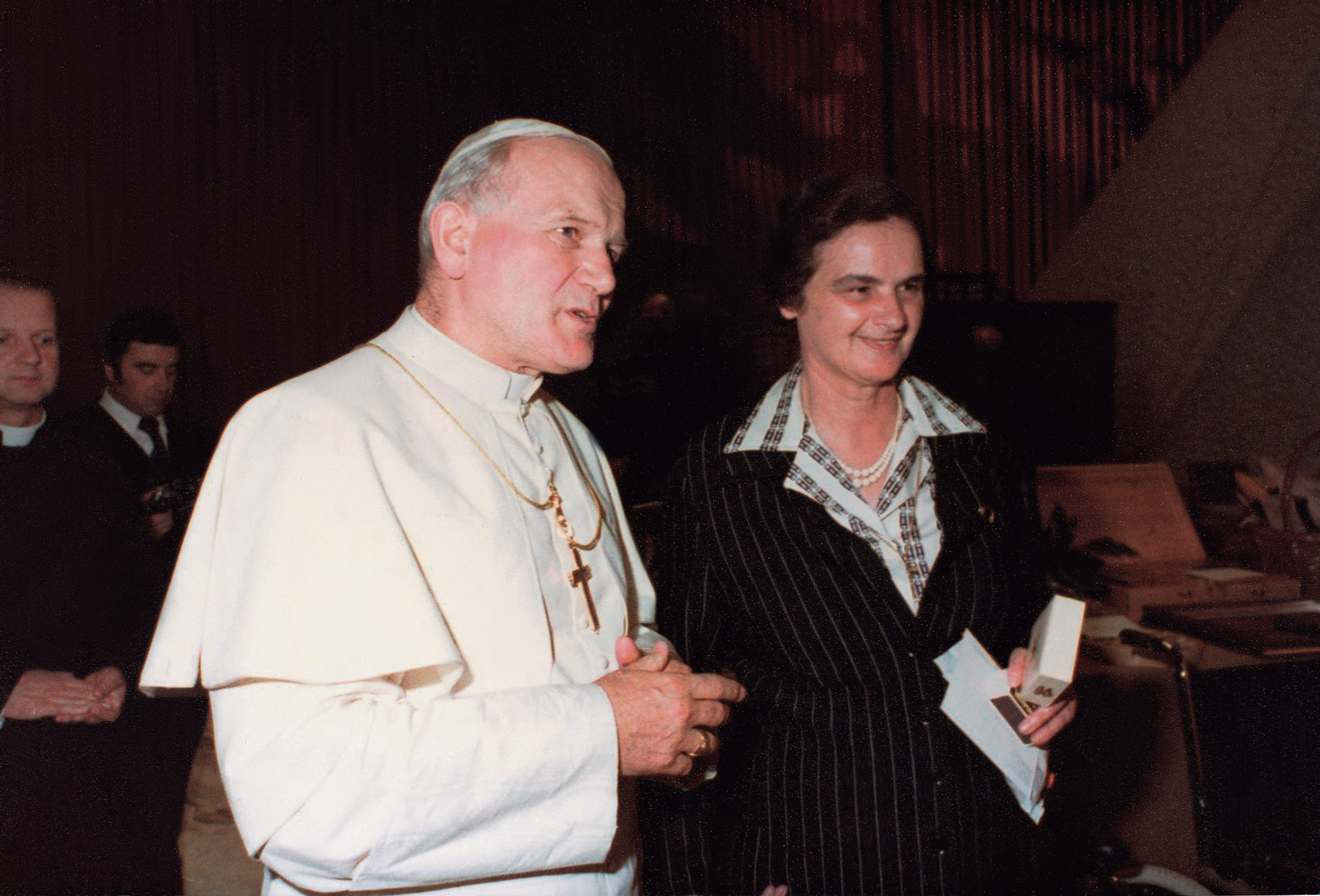 Zaira Spreafico e Papa Giovanni Paolo II